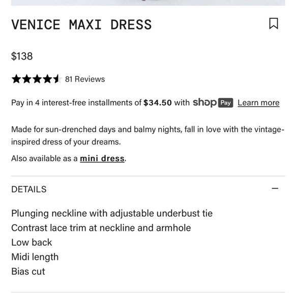 Rumored Venice Maxi Dress - Picture 8 of 10